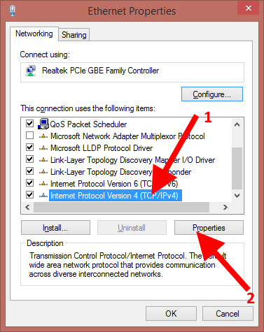 Ethernet properties