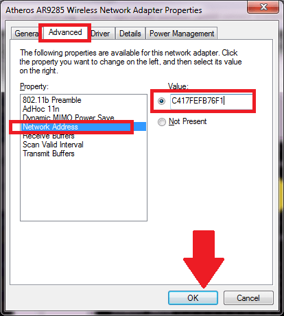 Setting the Network Address