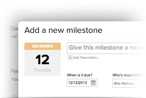 Easily create milestones