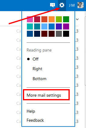 More Mail Settings